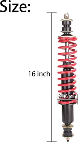 10L0L Golf Cart Shock Absorber Set Front Rear Coil Over Heavy Duty Shock Absorber Lift Fits EZGO 16" Medalist/TXT 1994+ Newer Gas or Electric, Replaces Part 70928-G01 76418-G01 (2 pcs) Red in Saudi Arabia