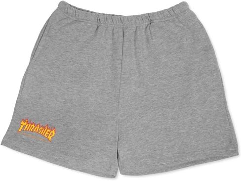 شعار Thrasher النسائي Flame P.E. شورت - هيذر جراي - MD in Kuwait