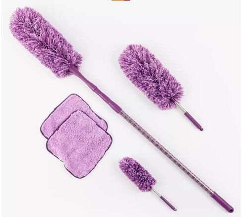 6-Piece Easy Reach Microfiber Duster Set (Eggplant) in Saudi Arabia