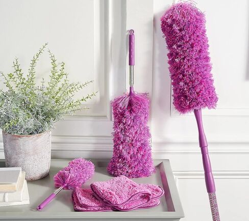 6-Piece Easy Reach Microfiber Duster Set (Eggplant) in Saudi Arabia