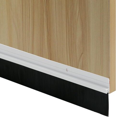 Geesatis فرشاة الباب الاجتياح السفلي 1 قطعة 40 × 2.4 بوصة باب الاجتياح مع فرشاة PP الناعمة، ختم فرشاة المرآب الاجتياح للباب (أبيض) in Kuwait