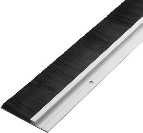 Geesatis فرشاة الباب الاجتياح السفلي 1 قطعة 40 × 2.4 بوصة باب الاجتياح مع فرشاة PP الناعمة، ختم فرشاة المرآب الاجتياح للباب (أبيض) in Kuwait