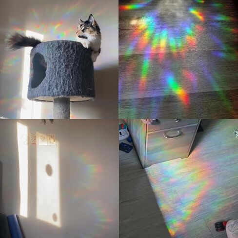 Hot Air Balloon Window Clings for Glass Windows, Bird Anti Collision Window Stickers for Birds, Window Decals to Prevent Bird Strikes, Non Adhesive Window Prism, Sun Catchers Indoor Window in Saudi Arabia