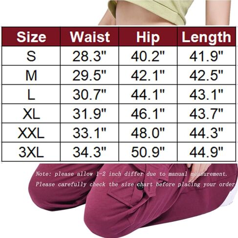 Women's Retro Cargo Pants Baggy Pants Wide Leg Yoga Elastic Waistband Multiple Pockets with Button Casual Trousers in Saudi Arabia