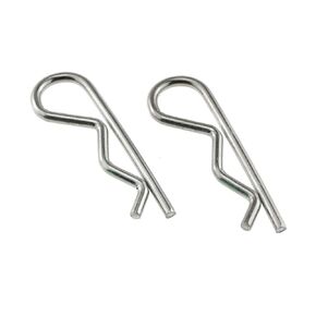 E-outstanding 2pcs 304 Stainless Steel M4X75 R Clips Spring Retaining Wire Hair Pins Lynch Cotter for Tractors, Farm Equipment, Trucks, Cars, Campers, Lawn and Garden Equipment