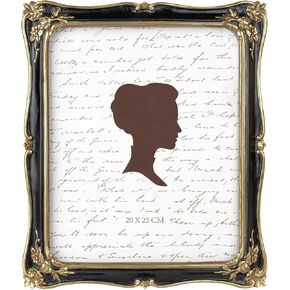 إطار صورة عتيق مقاس 8 × 10 بوصة من AELS، إطارات صور عتيقة فاخرة وأنيقة مع واجهة زجاجية، عرض للصور، تعليق على الحائط على سطح الطاولة، أفكار للهدايا، أسود in Kuwait