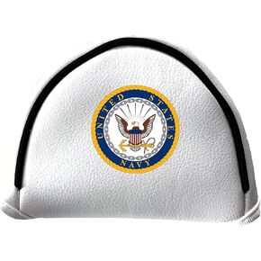 Team Golf Military Team Golf Military Putter Cover - Mallet White, Fits Most Mallet Putters, Easily Slips on and Secures with Velcro Closure