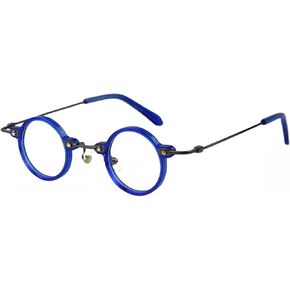 نظارات حجب الضوء الأزرق لألعاب الكمبيوتر، إطارات نظارات دائرية صغيرة من مادة الأسيتات