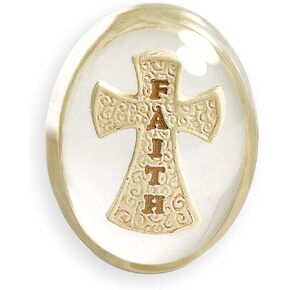 Angelstar 8748 Faith Cross Worry Stone, 1-1/2-Inch