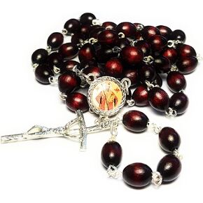 relic rosary 3rd Class of Saint Valentine Patron Happy Marriage Love 14th February Amor Valentine's Day San Valentín símbolo de Amor y amistad Día de San Valentín 14 de febrero (Cherry)