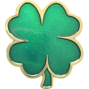 4 Leaf Clover Ball Marker - Multiple Unique Golf Ball Markers to Choose from! A Must Have for Your on-The-Course Golf Accessories! Perfect for Unique Golf Gifts! (Green 4 Leaf Clover)