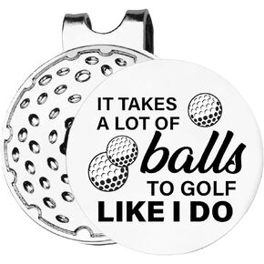 Funny Golf Gifts for Men Women Golfer, Funny Golf Ball Marker Gifts, Golf Ball Marker Magnetic Hat Clip, Golf Lover Gift Ideas for Christmas Birthday, Golf Accessories Gifts