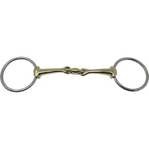 ProRider Loose Ring Pinchless Lozenge Dog Bone SS Brass 4-1/2" Horse BIT 35558A