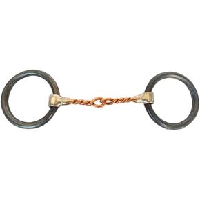 HILASON المرجحة O حلقة الأسلاك النحاسية الملتوية بت Snaffle | بت الحصان | لقم الحصان الغربية | لقم حصان المشي | لقمة تدريب الحصان | بت الخيول | بت للخيول in Kuwait