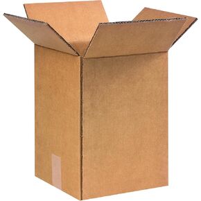 Partners Brand PKEG12 Double Wall Boxes, 9"L x 9"W x 13"H, Kraft (Pack of 25)