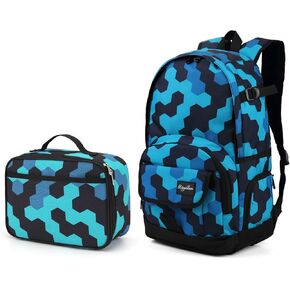 rickyh style Boys and Girls Kids Backpacks, Lightweight Backpack 18.5 x 13.75 x 8.75 Inches lunch bags 10 x 8 x 3.10 Inches Kids Backpacks for School and Travel, BPA Free
