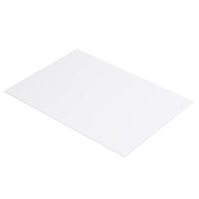 MECCANIXITY ABS Plastic Sheet 10 Inch x 8 Inch x 0.02 Inch ABS Styrene Sheets for Building Model DIY Crafts Panel White 3 Pcs