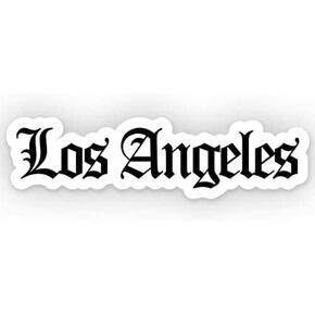 2 pcs LA Los Angeles Cali California Sticker Decal, 6 inches - for Car, Wall, Truck, Window