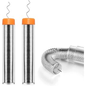 2Pcs Solder Wire,1mm Diameter Rosin Core Solder for Electronic Electrical Soldering Components Repair(Net 20g)