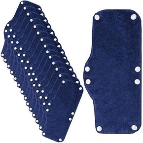 Alpurple Cotton Washable Hard Hat Sweatband - Reusable Snap-on Liner and Sweat Pads for Helmet Accessories