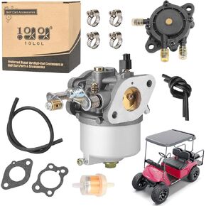 10L0L Carburetor Fuel Pump Kit for EZGO TXT, Marathon, Medalist 1991-up 4-Cycle Golf Cart with 295cc Engines, OEM# 72840-G01 26645-G01 26726-G01 26727-G01 72558-G02 603901 17553