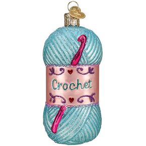 Old World Christmas Crochet Glass Blown Ornaments for Christmas Tree