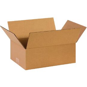 BOX USA Shipping Boxes Flat 14"L x 10"W x 5"H, 100-Pack | Corrugated Cardboard Box for Packing, Moving and Storage