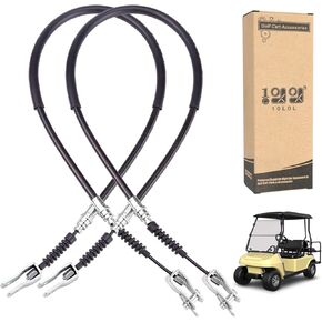 10L0L Golf Cart Brake Cables fit Club Car DS 1981-1999 Gas&Electric for Both Driver & Passenger Sides, made with Stainless Steel Core,Replace OEM: 1011125, 1011403, 1016761-01(42" Long)