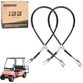 كابل فرامل عربة الجولف 10L0L لسيارة Club Car DS 1981-1999 غاز وكهرباء، جانب السائق والراكب 42 بوصة، OEM # 1011125 1011403 1016761-01