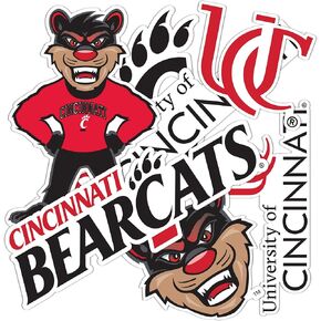 Desert Cactus University of Cincinnati Sticker Bearcats UC Stickers Vinyl Decals Laptop Water Bottle Car Scrapbook T2 (Type 2-2)