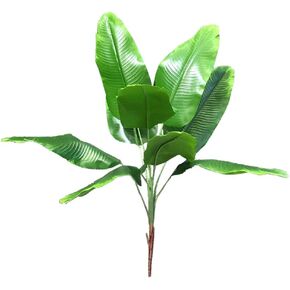 Artificial Plants Tropical Leaves Banana Tree Faux Palm Leaf Bird of Paradise Plant Fake Leaves Greenery Shrubs Indoor Outside Home Garden Office Verandah Wedding Décor