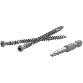 FASTENMASTER TrapEase No. 20 x 2-1/2 in. L Torx Ttap Star Head Zinc-Plated Composite Deck Screws