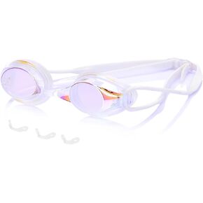 Swimming Goggles, Wide Field, High Definition, Elastic Mirror Strap, Leakproof, UV Protection, Anti-Fog