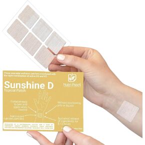 NUTRI-PATCH Sunshine D Topical Patch,Infused with D3, and Other Wellness Ingredients.Designed to give You a Boost (30/Pack).