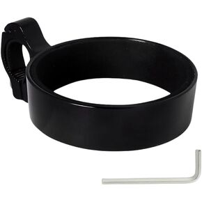 Premium Aluminium Bike Handlebar Cup Holder - Secure, Stylish, and Versatile, Baby Strollers Available (C Cup Holder-Black)