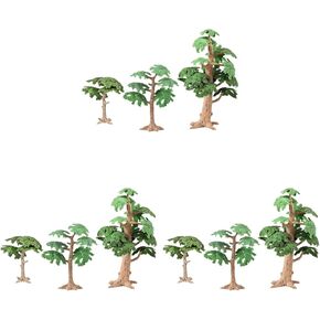 SAFIGLE 3pcs Artificial Plant Tree Artificial Plants Mini Artificial Plant Train Trees Miniature Trees Artificial Pine Ornament Cypress Tree Mini Fake Plant Plastic Office Diorama Desk
