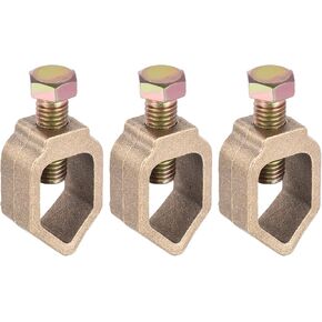 MECCANIXITY Ground Rod Clamp Grounding Clamps 5/8" Wire Connector Great for Pipes Range Pack of 3