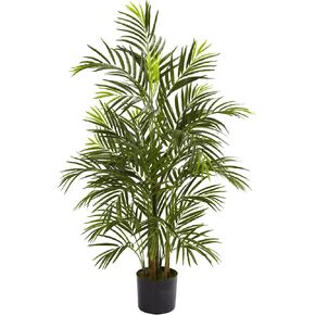 Nearly Natural 5388 Areca Palm UV Resistant Tree, 3.5-Feet, Green,50.5" x 7" x 7"
