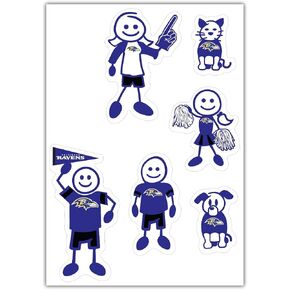 Siskiyou Sports NFL Small Family Decal Set