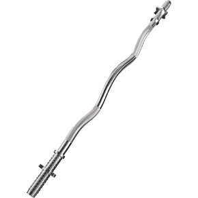 Iron Crush EZ Curl Bar - Choose Between Olympic Curl Bar to 1 inch Curl Bar - Bicep Barbell With 450/500lbs Weight Capacity - Made of Solid Alloy Steel