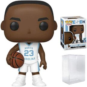 Michael Jordan (North Carolina Tar Heels) White (Away) Jersey #74 Pop Sports Action Figure (Bundled with Ecotek Pop Protector to Protect Display Box)