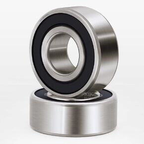 XIKE 2 Pcs 62202-2RS Bearings 15x35x14mm, Double Rubber Seals and Pre-Lubricated, Deep Groove Ball Bearing.