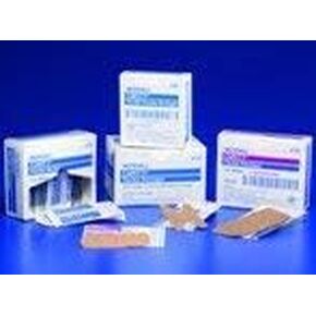 Curity Adhesive Strip 2 X 3-1/4 Inch Fabric Rectangle Tan Sterile, 44102- - Box of 50