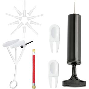 مضخة الكرة، مضخة بالون رياضية، طقم استبدال قابس الكرة بإبرة، فوهة، خرطوم تمديد، دبوس قابس لسدادة الهواء لكرة اليوغا، كرة السلة، كرة القدم، كرة الماء، السباحة القابلة للنفخ in Kuwait