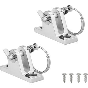 90 Degree SS316 Boat Bimini Top Deck Hinge with Quick Release pin Marine Kayak Canoe Boat Cover Bimini Sprayhood