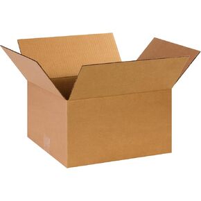 Partners Brand P14128 Corrugated Boxes, 14"L x 12"W x 8"H, Kraft (Pack of 25)