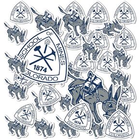 Desert Cactus Colorado School of Mines Sticker Orediggers Vinyl Decals Laptop Water Bottle Car Scrapbook T1 (Type 1-1)