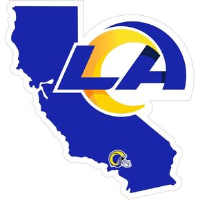 NFL Los Angeles Rams Home State Decal, 5"
