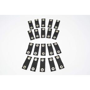 Boat Cover Snap Extender - Black - Extension Size, 1.5" - Built in Finger Loops. Extend The Life of Your Boat top Canvas! 20 Pack