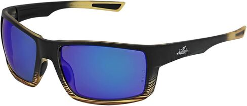 Bullhead Safety Sawfish Polarized Safety Glasses with Performance Fog Technology, Blue Light Glasses with UV Light Protection and Anti-Scratch Coating, Blue Mirror Lenses, Tortoise/Black Frame in Saudi Arabia